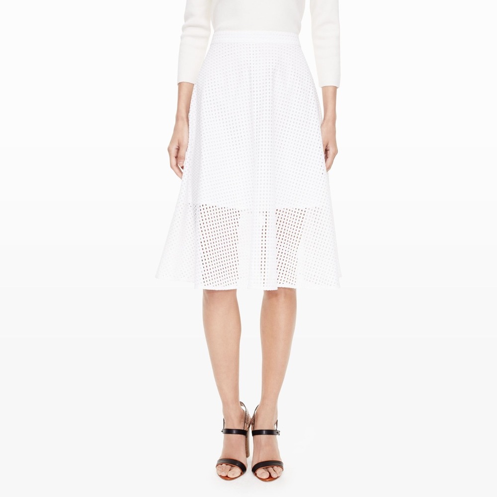 Club Monaco Chic White Huette Skirt